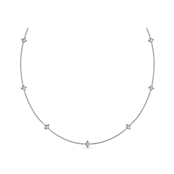 Multi Diamond Vlora Star Necklace