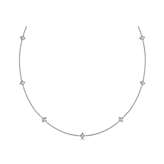 Multi Diamond Vlora Star Necklace