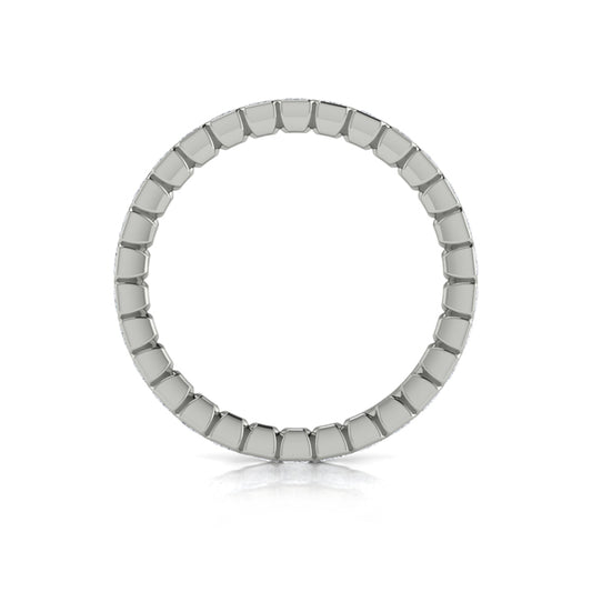 Endless Emerald Cut Eternity Ring