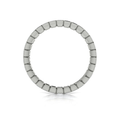 Eternity Bands Wedding Band in Platinum by Vlora Bridal
