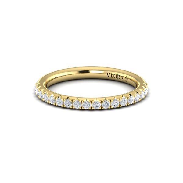 Matching Bands Wedding Band in 14K Yellow Gold by Vlora Bridal