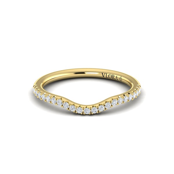Curved Stackable Wedding Band