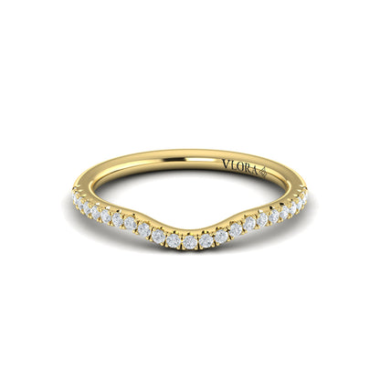 Curved Stackable Wedding Band
