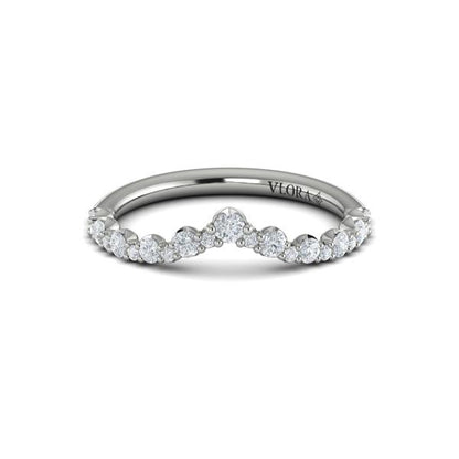 Contour Bands Wedding Band in Platinum by Vlora Bridal