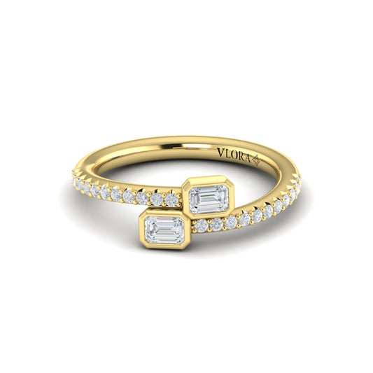 Diamond Baguette Wrap Ring