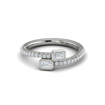 Diamond Baguette Wrap Ring