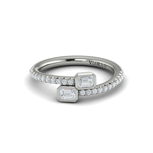 Diamond Baguette Wrap Ring