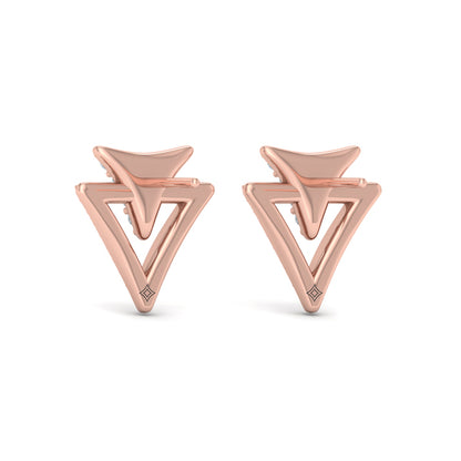 Diamond Earrings from MIRAVEL Collection in 14KT Rose Gold