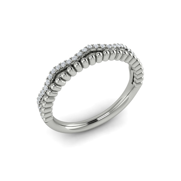 Stackables Wedding Band in Platinum by Vlora Bridal