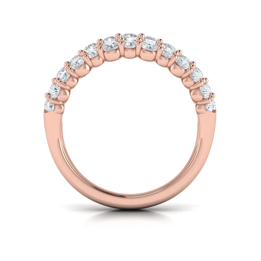 Diamond Double Row Statement Ring