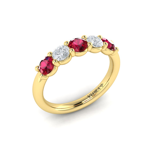 Ruby and Diamond Band