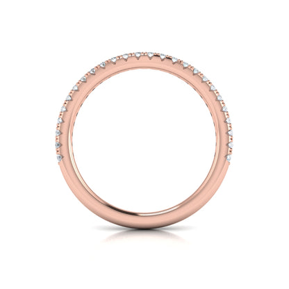 Matching Band for Double Halo Pavé Round Engagement Ring