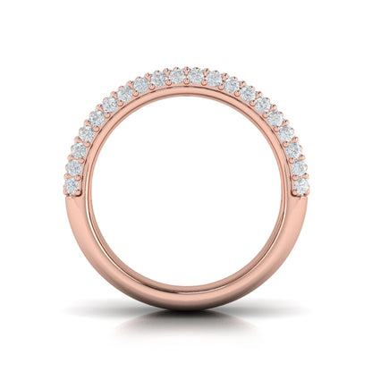 Diamond Multi-Row Statement Ring