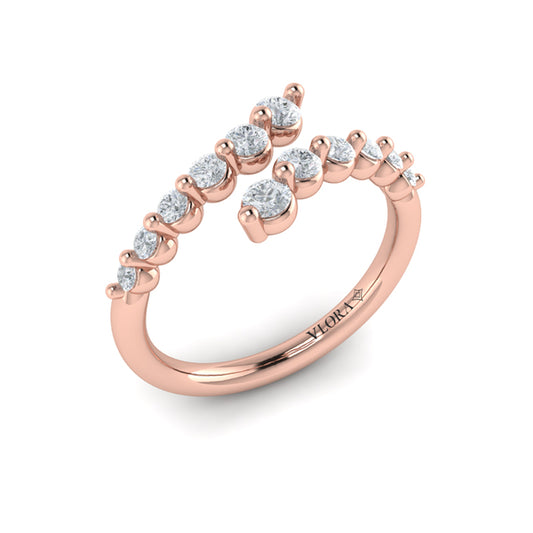 Diamond Open Wrap Ring
