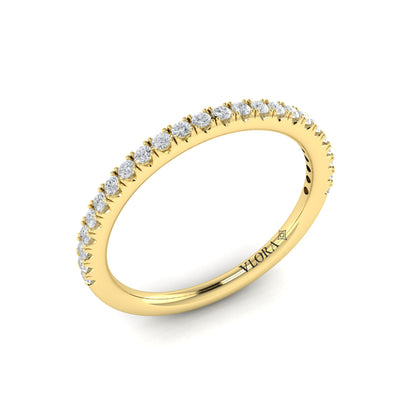 Matching Bands Wedding Band in 14K Yellow Gold by Vlora Bridal