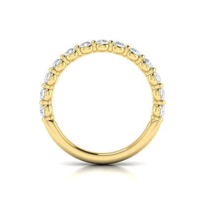 Matching Band for Bezel Diamond Accent Round Engagement Ring