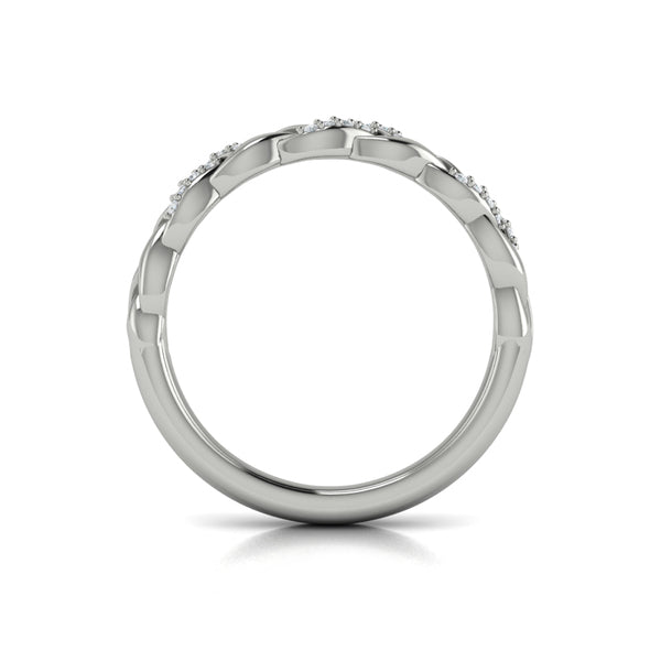 Stackable Bands Wedding Band in Platinum by Vlora Bridal