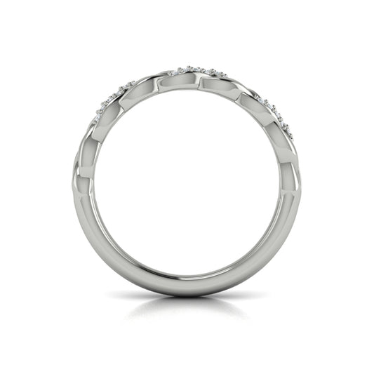 Stackable Bands Wedding Band in Platinum by Vlora Bridal