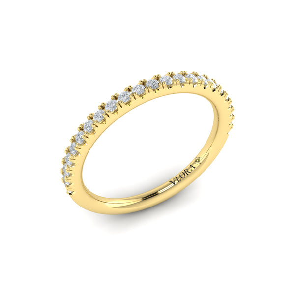 Matching Bands Wedding Band in 14K Yellow Gold by Vlora Bridal