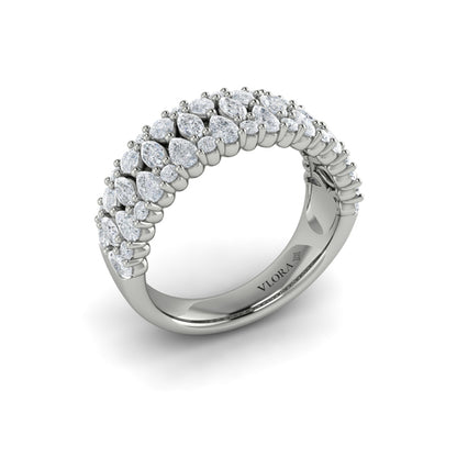 Pear, Round and Marquis Diamond Ring