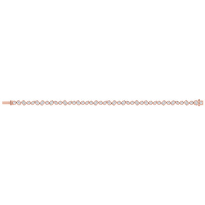 Mixed Shape Bezel Set Diamond Bracelet