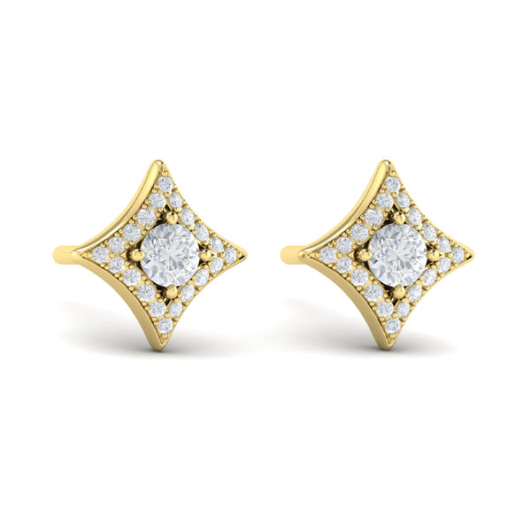 Diamond Vlora Star Stud Earrings