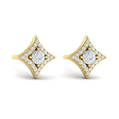 Diamond Vlora Star Stud Earrings