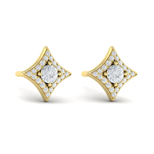 Diamond Vlora Star Stud Earrings