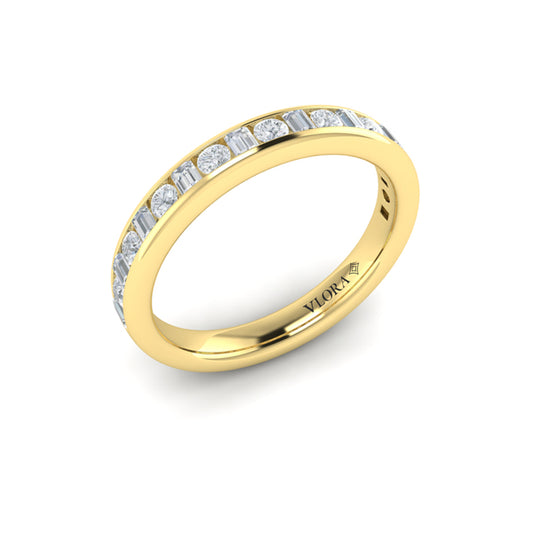 Matching Band for Opulent Cathedral Oval Diamond Engagement Ring