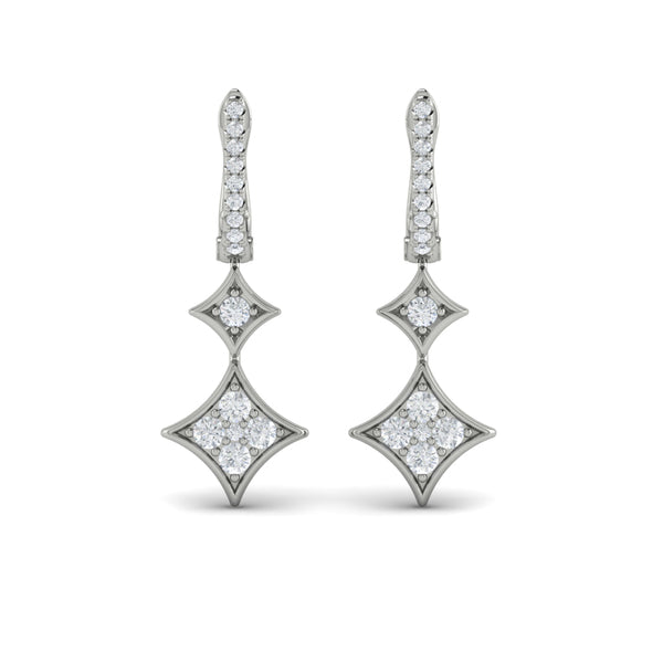 Diamond Earrings from ESTRELLA Collection in Platinum