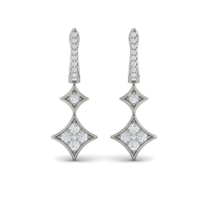 Diamond Earrings from ESTRELLA Collection in Platinum