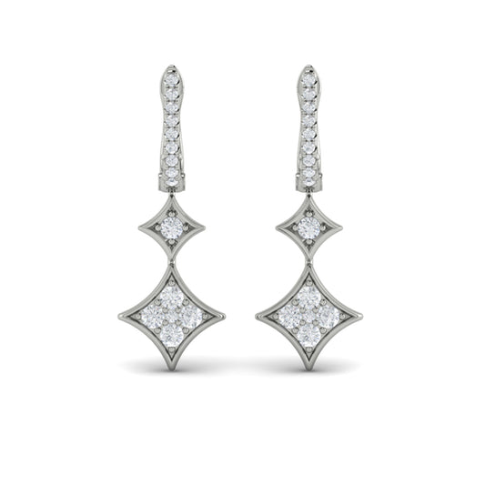 Diamond Earrings from ESTRELLA Collection in Platinum
