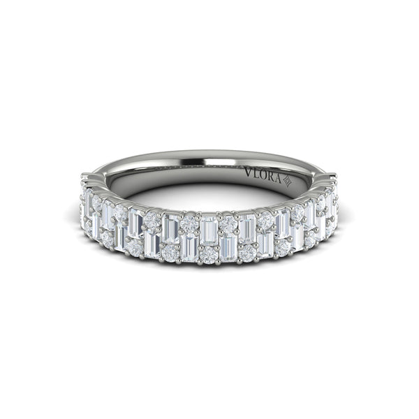 Multi Baguette and Round Diamond Ring