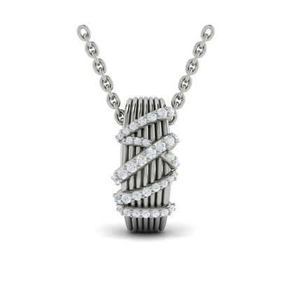 Diamond Ribbon Pendant