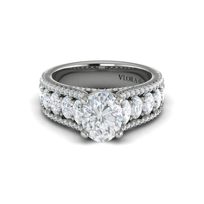 Dramatic Oval Engagement Ring