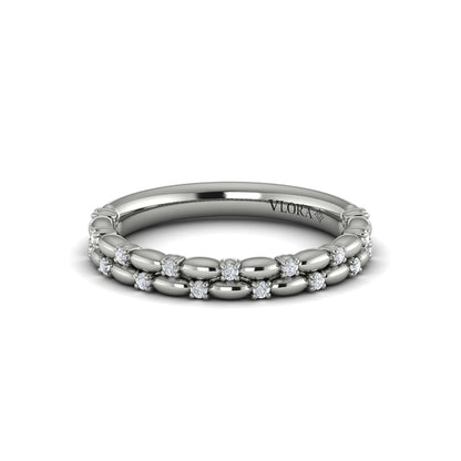 Stackables Wedding Band in Platinum by Vlora Bridal
