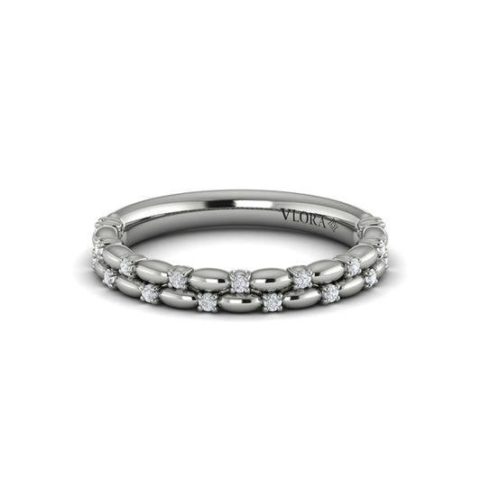 Stackables Wedding Band in Platinum by Vlora Bridal