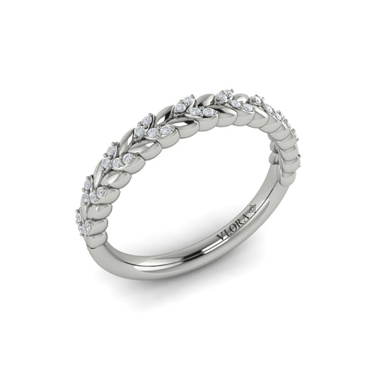 Stackables Wedding Band in Platinum by Vlora Bridal