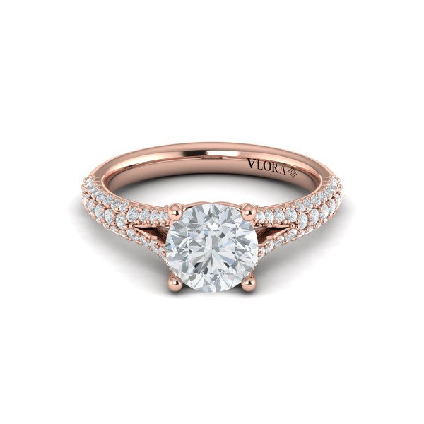 Splendid Cathedral Split Shank Engagement Ring