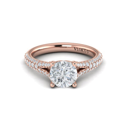 Splendid Cathedral Split Shank Engagement Ring