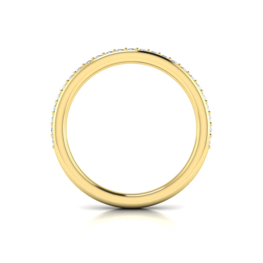 Matching Band for Bold Bezel Emerald Cut Engagement Ring