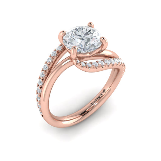 Graceful Curves Engagement Ring