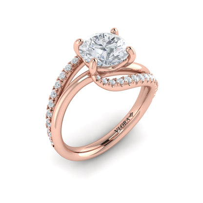 Graceful Curves Engagement Ring
