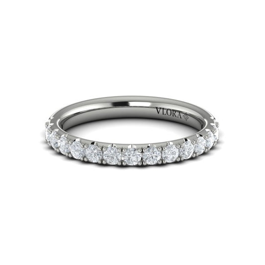 Matching Band for Timeless Cathedral Engagement Ring with Hidden Halo