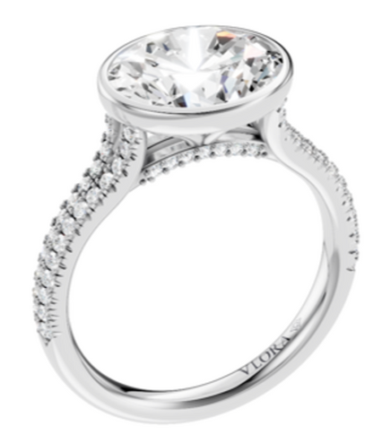 Horizon Oval Bezel Engagement Ring