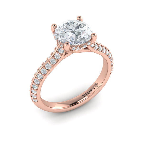 Harmony Hidden Halo Engagement Ring