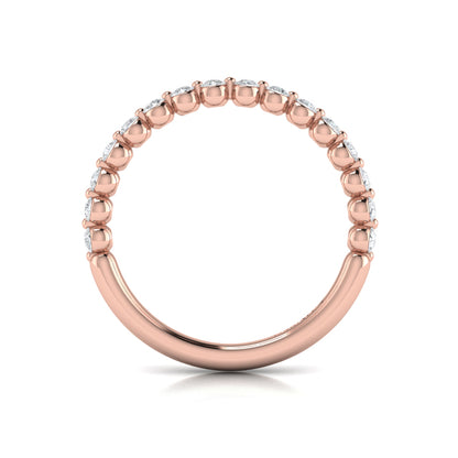 Matching Band for Floating Halo Round Engagement Ring
