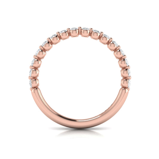 Matching Band for Floating Halo Round Engagement Ring