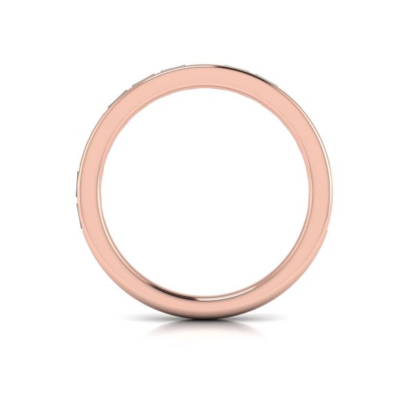 Matching Band for Modern Trio Oval Bezel Engagement Ring