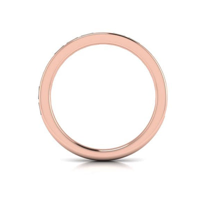 Matching Band for Modern Trio Oval Bezel Engagement Ring